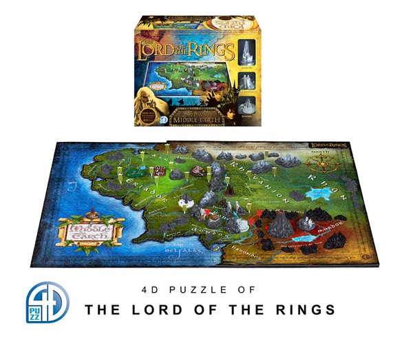 4D Cityscape (51102) - "4D Lord of the Rings Middle Earth" - 2000 Teile Puzzle