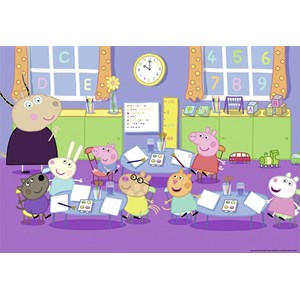 Ravensburger (09099) - "Pegga Pig, Peppa in der Schule" - 24 Teile Puzzle