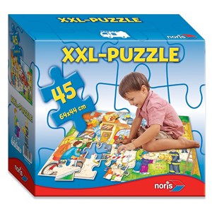 Noris (6060-38000) - "Riesenpuzzle Feuerwehr" - 45 Teile Puzzle