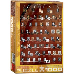 Eurographics (6000-2000) - "Berühmte Wissenschaftler" - 1000 Teile Puzzle