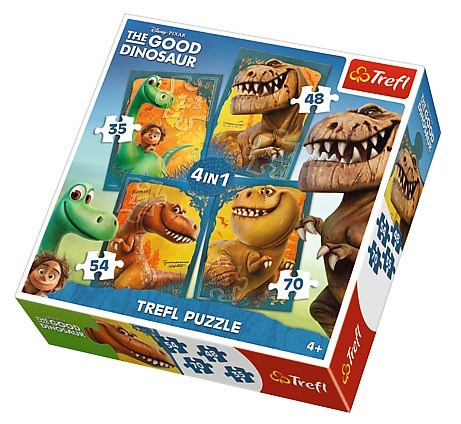 Trefl (34250) - "Der gute Dinosaurier, Charaktere" - 35 48 54 70 Teile Puzzle