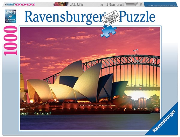 Ravensburger (19211) - "Sydney, Oper mit Harbour Bridge" - 1000 Teile Puzzle