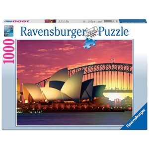 Ravensburger (19211) - "Sydney, Oper mit Harbour Bridge" - 1000 Teile Puzzle