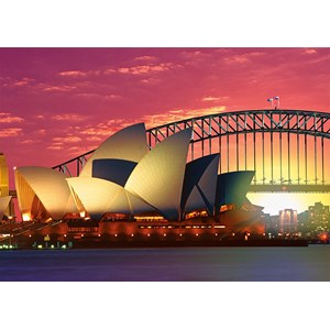 Ravensburger (19211) - "Sydney, Oper mit Harbour Bridge" - 1000 Teile Puzzle