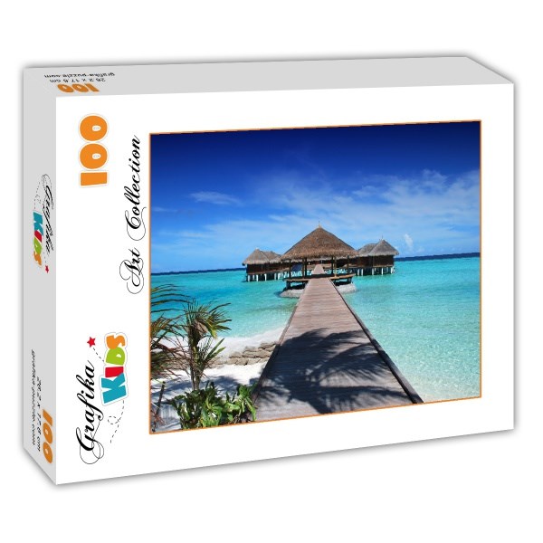 Grafika Kids (00636) - "Malediven" - 100 Teile Puzzle