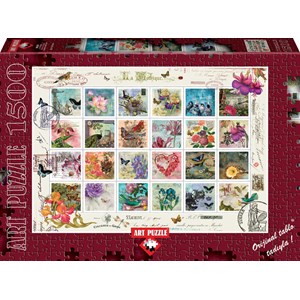 Art Puzzle (4639) - "Briefmarken" - 1500 Teile Puzzle