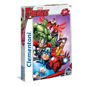 Clementoni (27931) - "Marvel Avengers, Wir besiegen das Böse!" - 104 Teile Puzzle