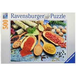 Ravensburger (14645) - "Bunter Gewürztisch" - 500 Teile Puzzle