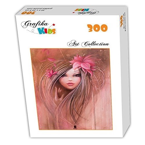 Grafika Kids (00722) - Misstigri: "Sweet Pinky Girl" - 300 Teile Puzzle