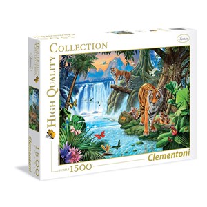 Clementoni (31636) - "Die Tiger Familie" - 1500 Teile Puzzle