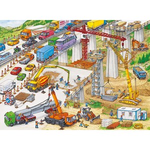 Ravensburger (10896) - "Riesige Baustelle" - 100 Teile Puzzle