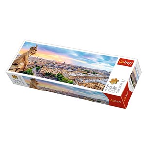 Trefl (29029) - "Blick von der Kathedrale Notre-Dame über Paris" - 1000 Teile Puzzle