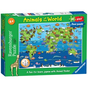 Ravensburger (07072) - "Animals of the World" - 60 Teile Puzzle
