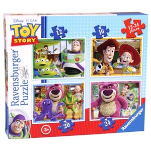 Ravensburger (07108) - "Toy Story" - 12 16 20 24 Teile Puzzle