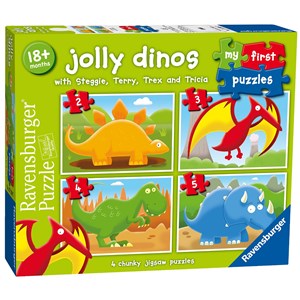 Ravensburger (07289) - "Jolly Dinos" - 2 3 4 5 Teile Puzzle