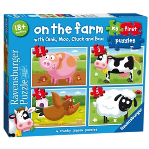 Ravensburger (07302) - "On the Farm" - 2 3 4 5 Teile Puzzle