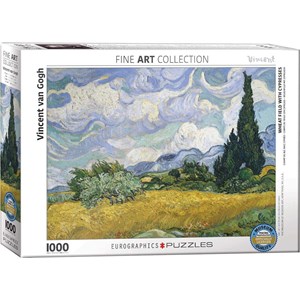 Eurographics (6000-5307) - Vincent van Gogh: "Weizenfeld mit Zypressen" - 1000 Teile Puzzle