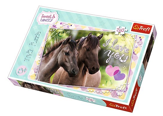 Trefl (13213) - "Süße Pferdefreunde" - 260 Teile Puzzle