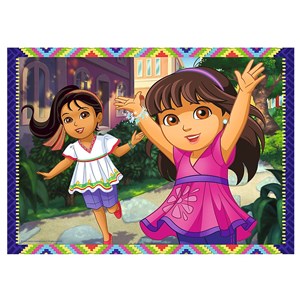 Trefl (34265) - "Dora und Freunde, Spaß in der Stadt" - 35 48 54 70 Teile Puzzle