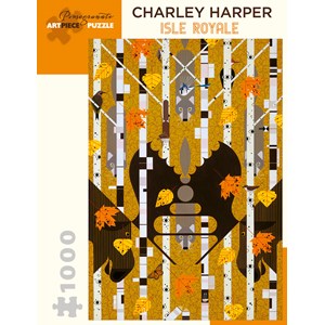 Pomegranate (AA982) - Charley Harper: "Isle Royale" - 1000 Teile Puzzle
