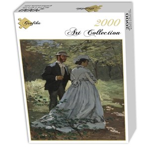 Grafika (01533) - Claude Monet: "Bazille und Camille, 1865" - 2000 Teile Puzzle