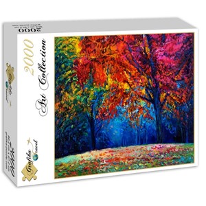 Grafika (01545) - "Herbstwald" - 2000 Teile Puzzle