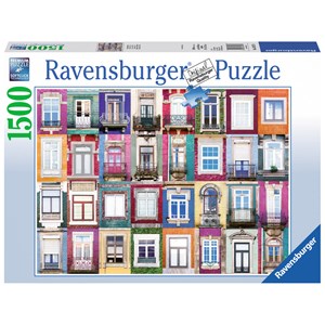 Ravensburger (16217) - "Fenster in Porto" - 1500 Teile Puzzle