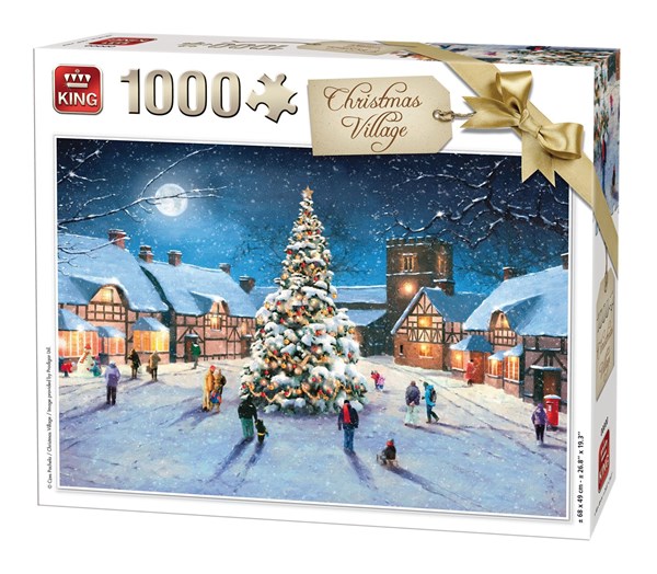 King International (05610) - "Christmas Village" - 1000 Teile Puzzle