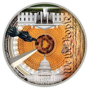 A Broader View (364) - "USA Capital (Round Table Puzzle)" - 500 Teile Puzzle