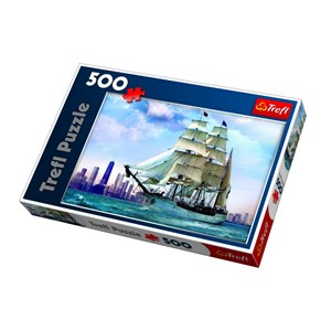 Trefl (371208) - "Segelschiff vor Chicago" - 500 Teile Puzzle