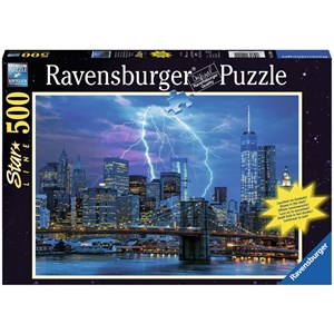 Ravensburger (14909) - "Lightning over New York" - 500 Teile Puzzle