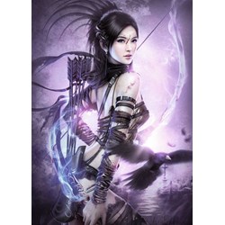 Ravensburger (19240) - "Bogenschützin" - 1000 Teile Puzzle