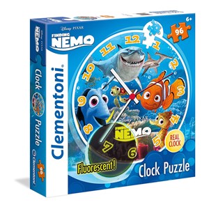 Clementoni (23022) - "Findet Nemo! Puzzleuhr" - 96 Teile Puzzle