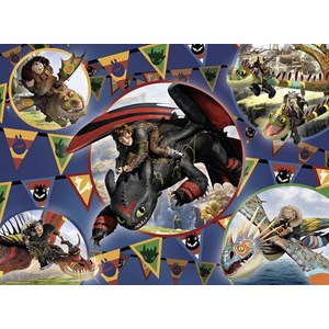 Ravensburger (13665) - "Dragons, Die Wikinger von Berg" - 100 Teile Puzzle