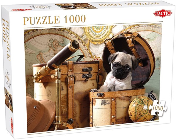 Tactic (53862) - "Pets Pug Puppy" - 1000 Teile Puzzle