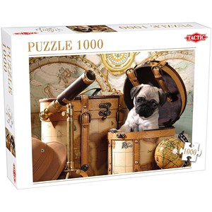 Tactic (53862) - "Pets Pug Puppy" - 1000 Teile Puzzle