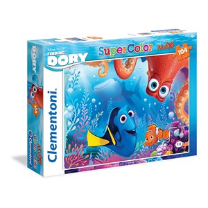 Clementoni (23976) - "Findet Dorie, Luftblasen" - 104 Teile Puzzle