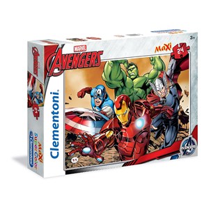 Clementoni (24037) - "Marvel Avengers, Ich glaube an Superhelden!" - 24 Teile Puzzle