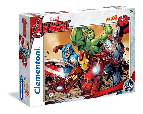 Clementoni (24037) - "Marvel Avengers, Ich glaube an Superhelden!" - 24 Teile Puzzle