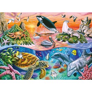 Ravensburger (10681) - "Bunter Ozean" - 100 Teile Puzzle