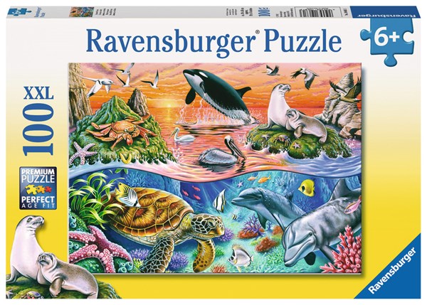 Ravensburger (10681) - "Bunter Ozean" - 100 Teile Puzzle