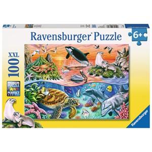Ravensburger (10681) - "Bunter Ozean" - 100 Teile Puzzle