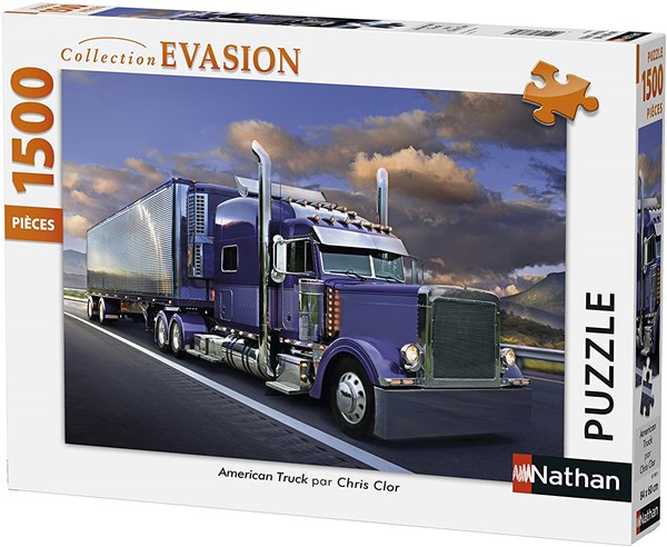 Nathan (87782) - "American Truck" - 1500 Teile Puzzle