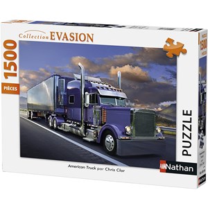Nathan (87782) - "American Truck" - 1500 Teile Puzzle