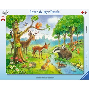 Ravensburger (06138) - "Heimische Waldtiere" - 30 Teile Puzzle