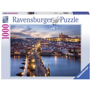 Ravensburger (19740) - "Prag bei Nacht" - 1000 Teile Puzzle
