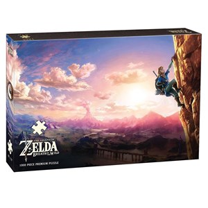 USAopoly (PZ005-502) - "The Legend of Zelda™ Breath of the Wild Scaling Hyrule" - 1000 Teile Puzzle
