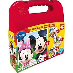Educa (16505) - "Mickey Mouse Club House" - 12 16 20 25 Teile Puzzle