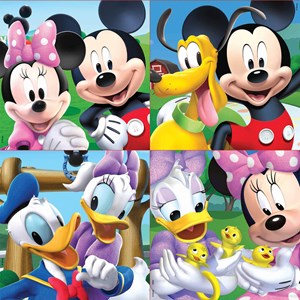 Educa (16505) - "Mickey Mouse Club House" - 12 16 20 25 Teile Puzzle