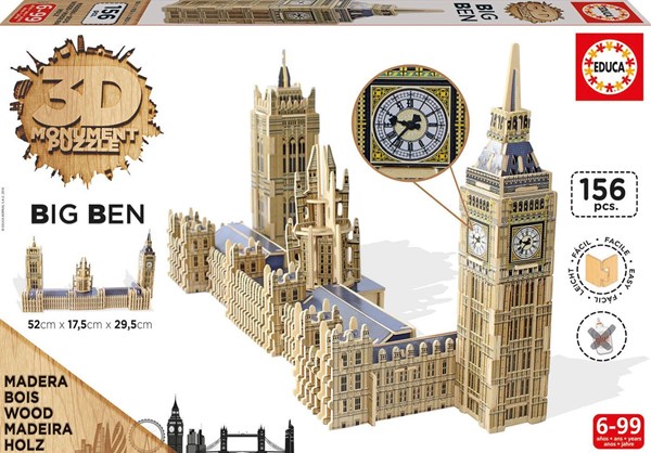 Educa (16971) - "Westminster-Palast mit Big Ben" - 156 Teile Puzzle
